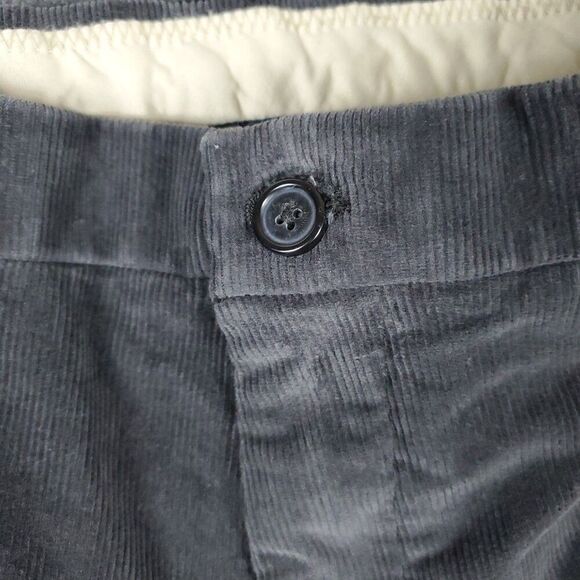 Roundtree & Yorke Corduroy Pants Mens Size 32x30 Stewart Classic Fit Dark Gray - Picture 4 of 14